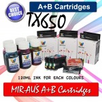 Riutilizzabili cartuccia inchiostro EPSON TX650 82N