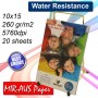 de 102x152mm 260 G satinado de inyección de tinta papel fotográfico Premium