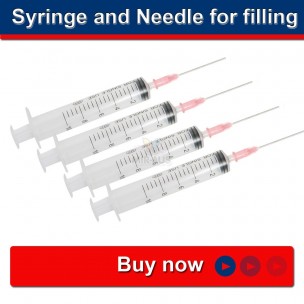 Syringe and Needle for filling