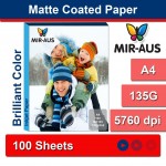 Mate de 135 G A4 recubiertos de papel de inyecci&oacute;n de tinta