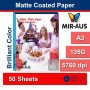 A3 135g opaca Inkjet carta patinata