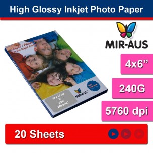 102x152mm 240 G alta brillante Inkjet Photo Paper