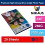 102x152mm 260G Premium High Glossy Wove Photo Paper