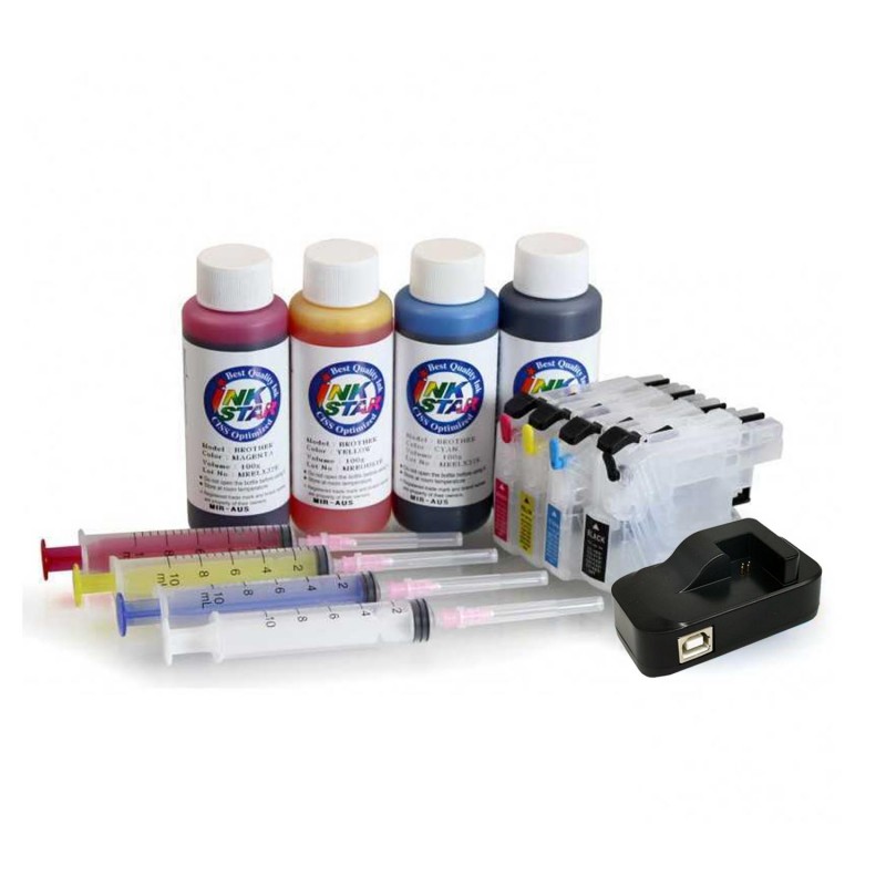 Refillable ink cartridges for DCP-J1100DW