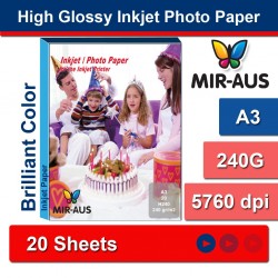A3 240G High Glossy Inkjet Photo Paper