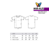 Cotton White T-shirt size chart