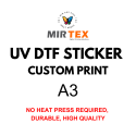 UV DTF STICKER CUSTOM PRINT A3 SIZE