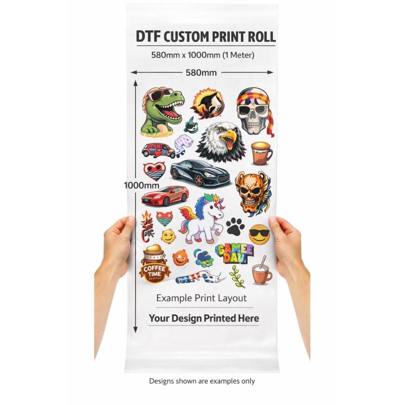 DTF Custom print DTF Print Service 1m