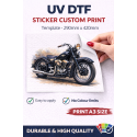 UV DTF STICKER CUSTOM PRINT A3 SIZE