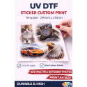 UV DTF STICKER CUSTOM PRINT A4