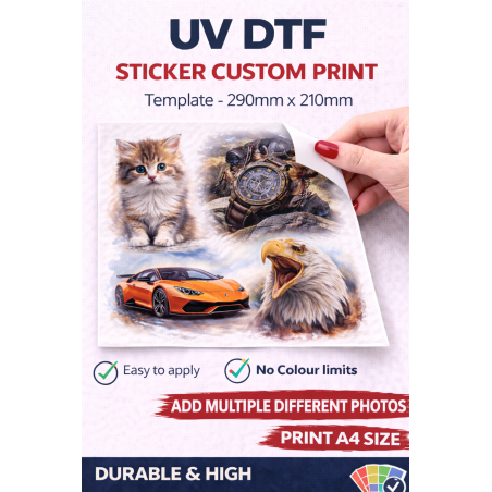 UV STICKER CUSTOM PRINT A4