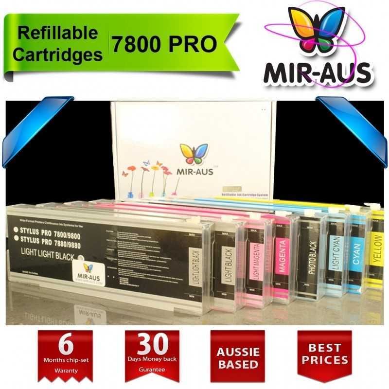 Refillable cartridges for Stylus Epson Pro 7800