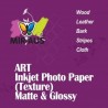 Matte Art Inkjet Photo Paper Cloth Texture