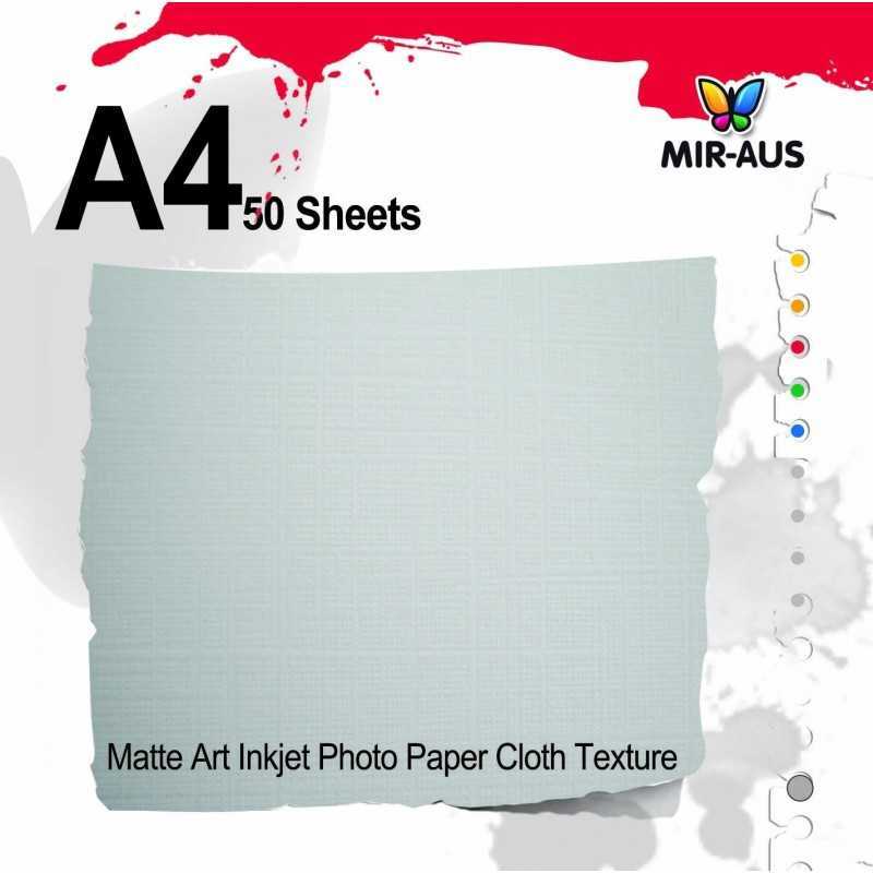 Matte Art Inkjet Photo Paper Cloth Texture