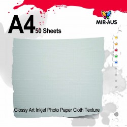 Glossy Art Inkjet Photo Paper Cloth Texture