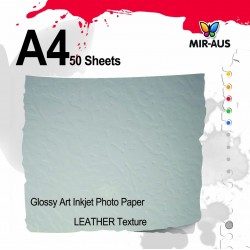 Glossy Art Inkjet Photo Paper LEATHER Texture