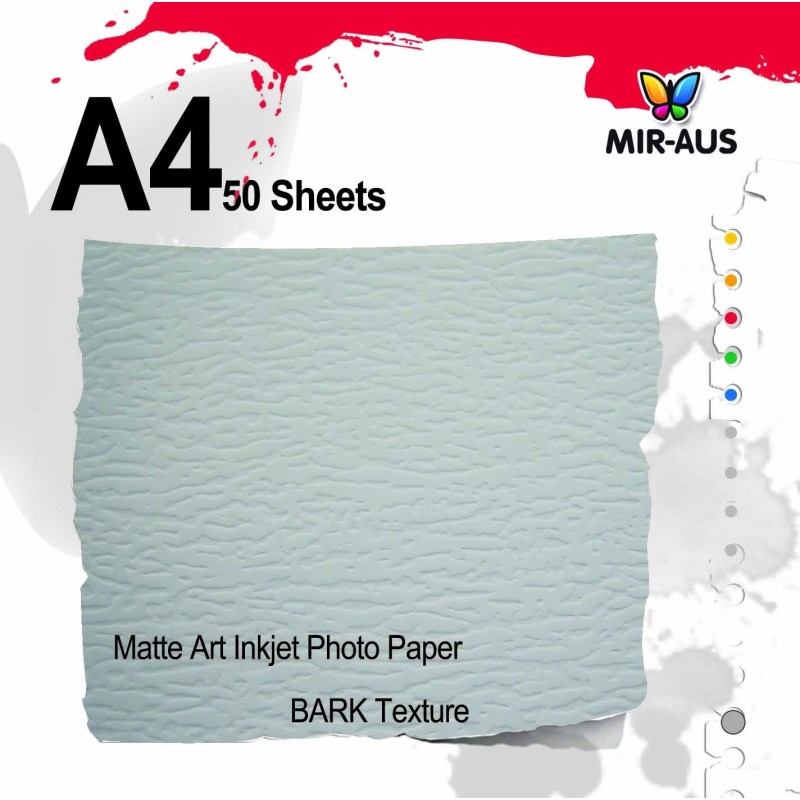 Matte Art Inkjet Photo Paper BARK Texture