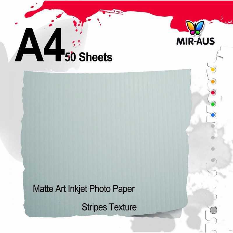 Matte Art Inkjet Photo Paper Stripes Texture