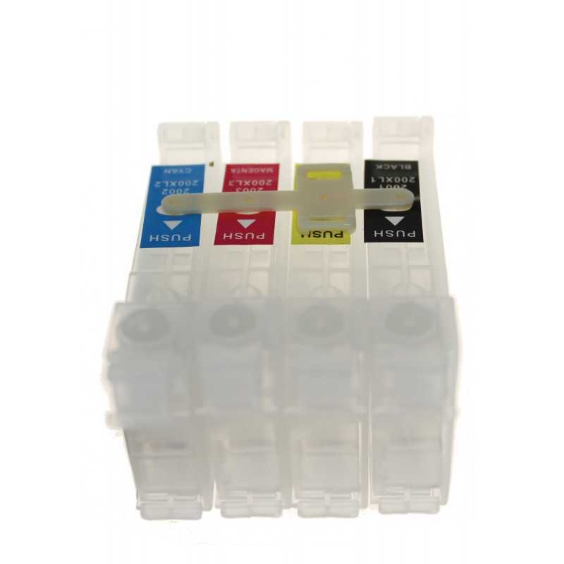 4 Colours Empty Ciss Cartridges For Epson Printers 3325