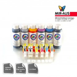 Refillable ink cartridges for Canon MG-6200 
