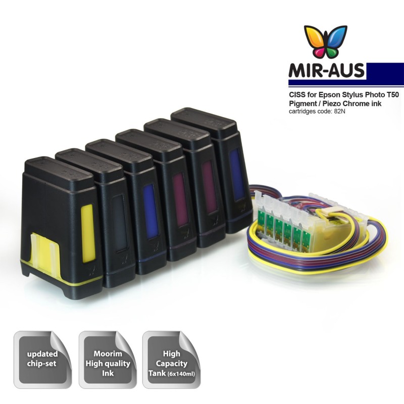 Ink Supply System - CISS Suitable Epson T50 , 82N 81N