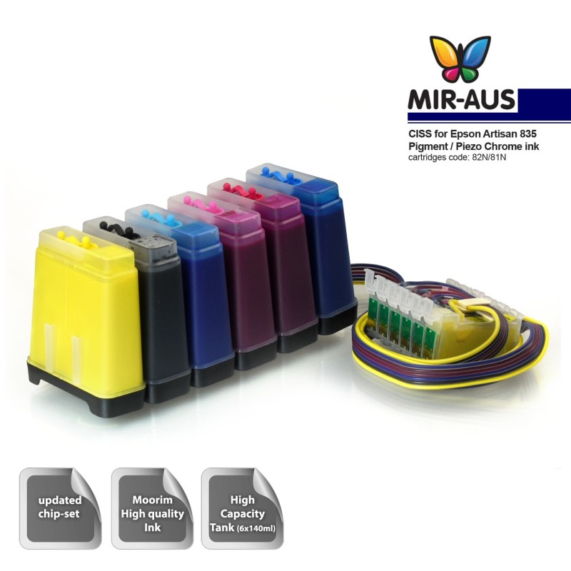 Ink Supply System - CISS for Epson Artisan 835 82N 