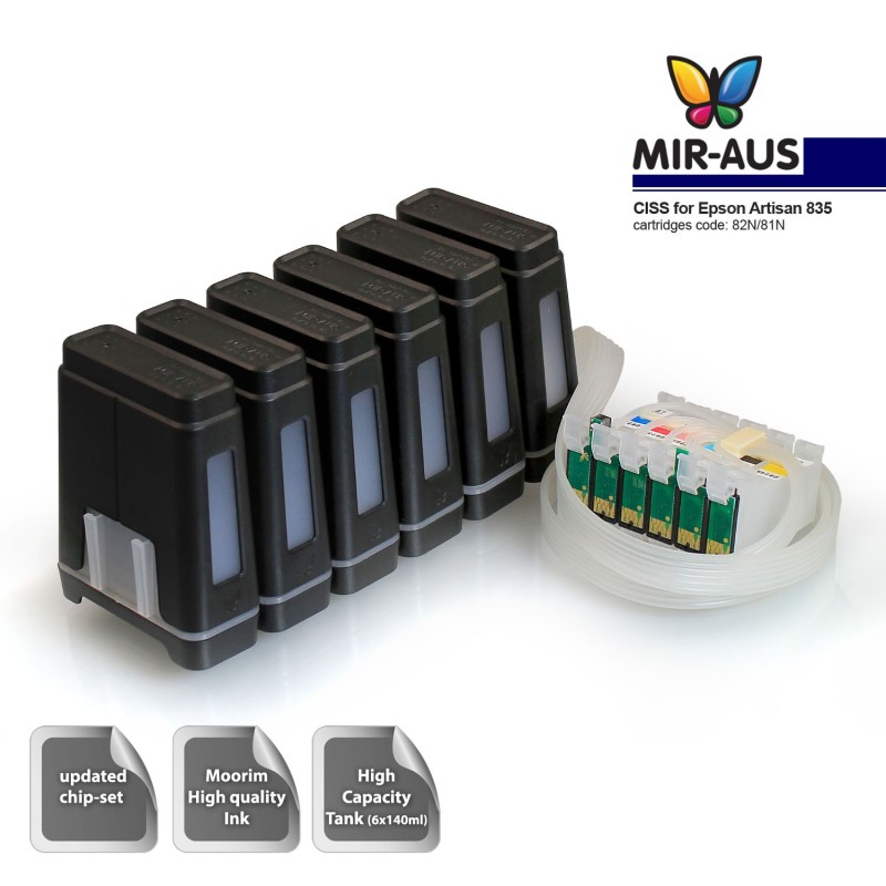 Ink Supply System - CISS for Epson Artisan 835 82N 