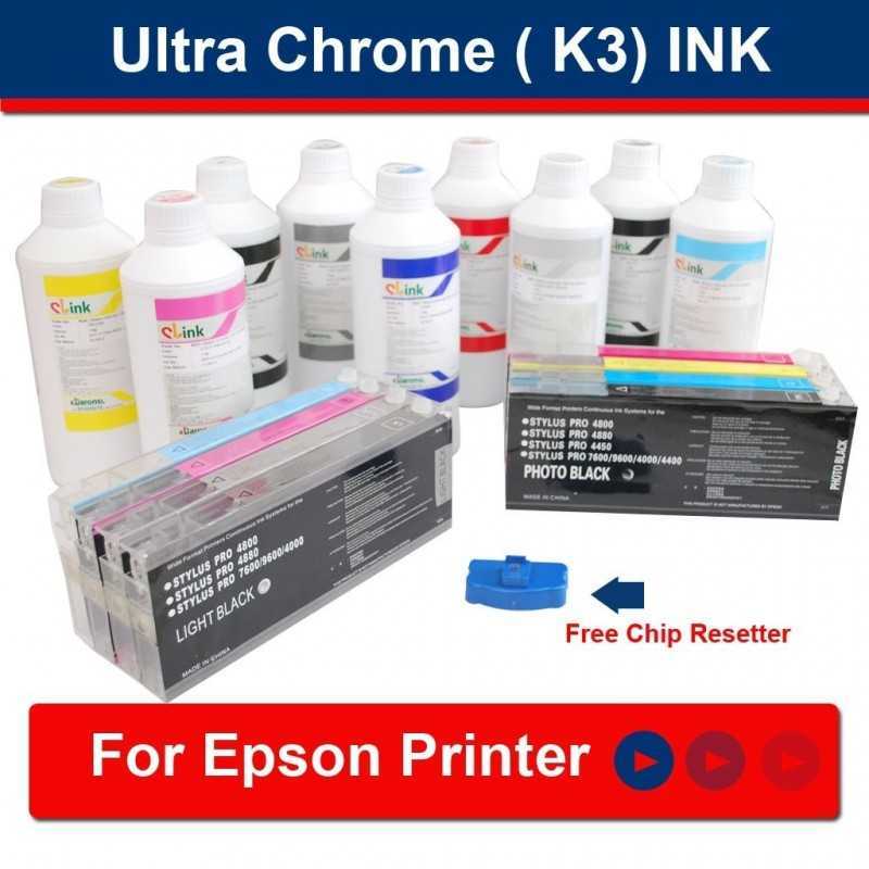 Ultra ink for Wide Format Printers 1set + 8 x 1 liter