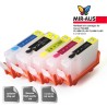 Refillable Ink Cartridges for Canon IP3300 PGI-5BK CLI-8BK CLI-8Y CLI-8M CLI-8C