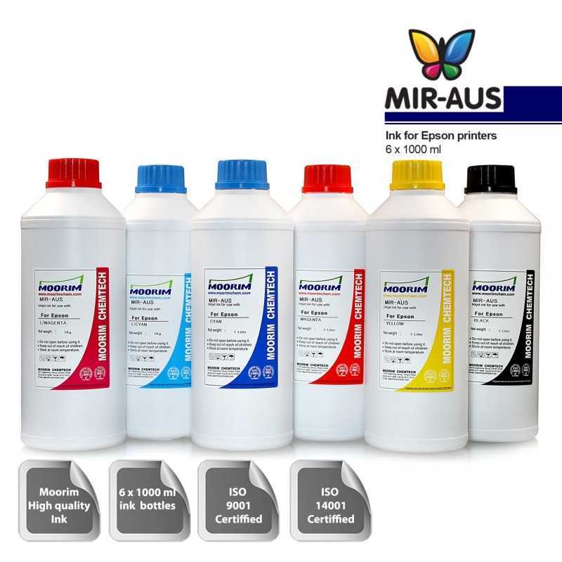 1 Litre 6 colours refill Ink for epson printers