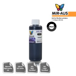 Black refillable Dye ink 250ml for Brother printers