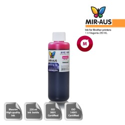 Magenta refillable Dye ink 250ml for Brother printers