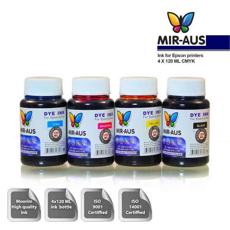 120 ml 4 Colour Dye ink for Epson printers