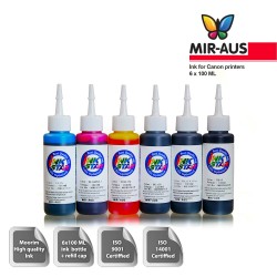 100 ml 6 colours dye/pigment ink for Canon 650-651