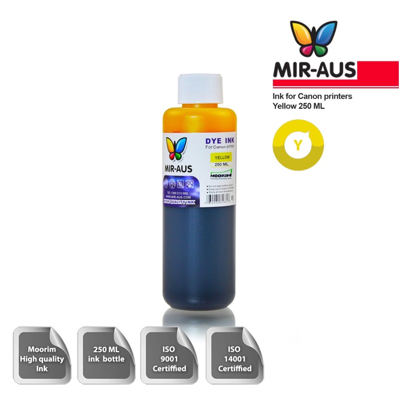 250 ml Yellow Dye ink for Canon CLI-651