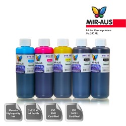 250 ml 5 colours dye/pigment ink for Canon 650-651