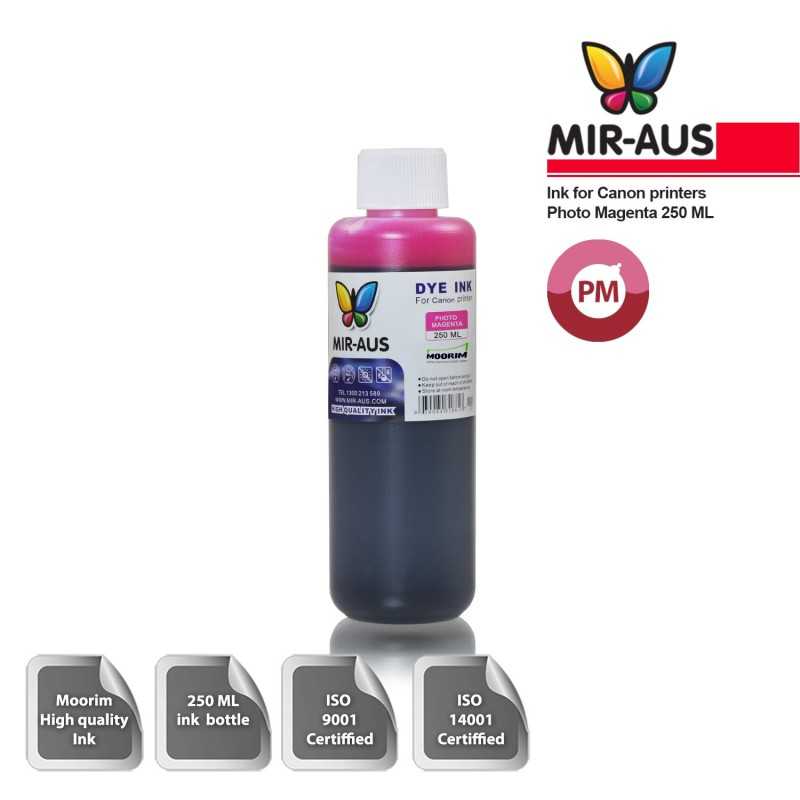 250 ml Photo Magenta Dye ink for Canon BCI-6 BCI-3 PGI-9 PGI-7