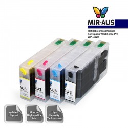 Dye Refillable ink cartridges for Epson WorkForce Pro WP-4020