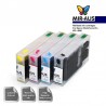 Dye Refillable ink cartridges for Epson WorkForce Pro WP-4090