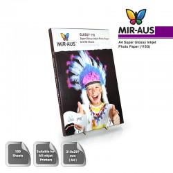 A4 115G High Glossy Inkjet Photo paper Super 100 Sheets