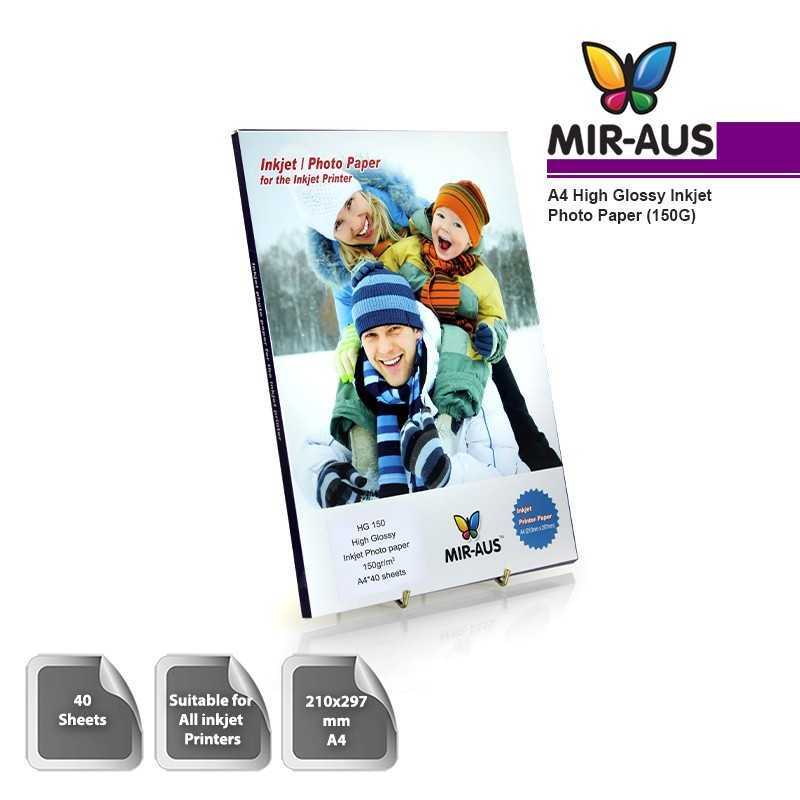 A4 150G High Glossy Inkjet Photo Paper