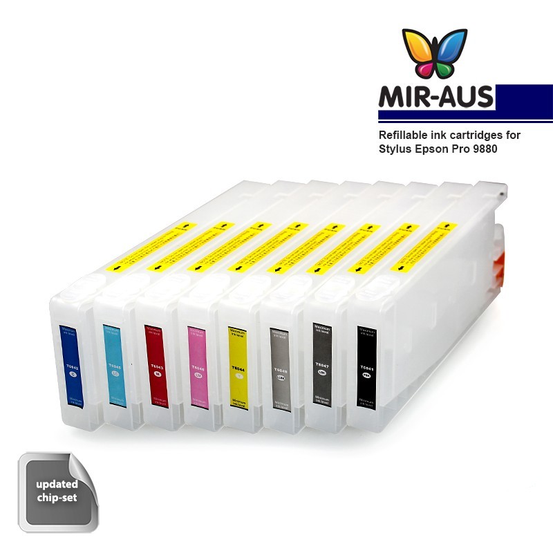 Cartucce ricaricabili per Stylus Epson Pro 9880 Cartucce ricaricabili per Stylus Epson Pro 9880