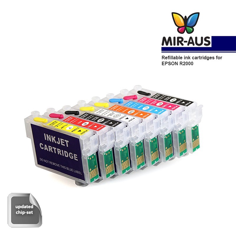 Refillable ink cartridge for EPSON R2000