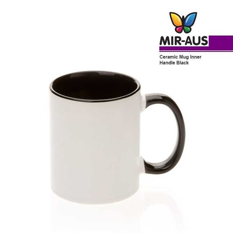 Ceramic Mug Inner Handle Black