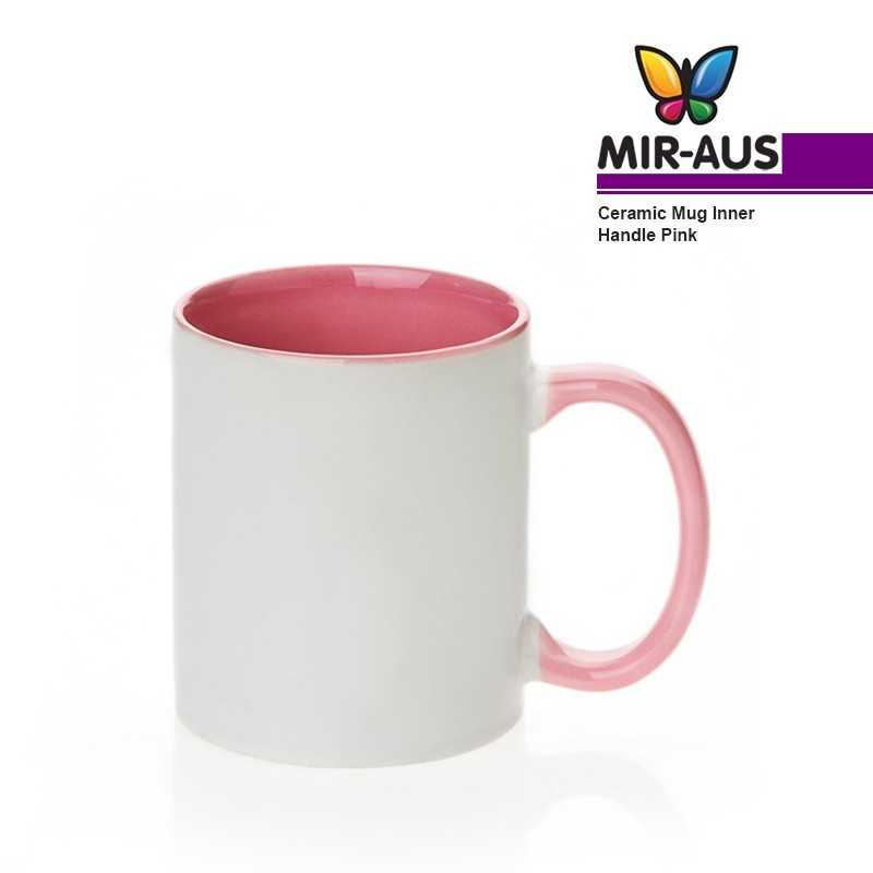 Ceramic Mug Inner Handle Pink