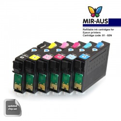 Refillable ink cartridge for EPSON 1410 A+B