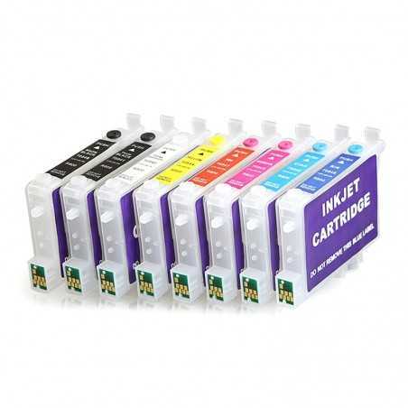 Refillable cartridge for Epson R1800 R800