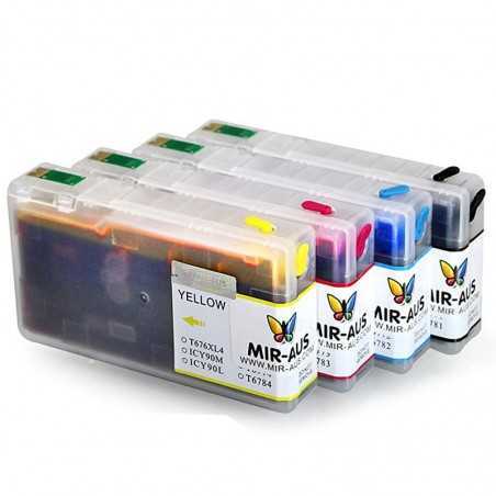 Dye Refillable ink cartridges for Epson WorkForce Pro WP-4530