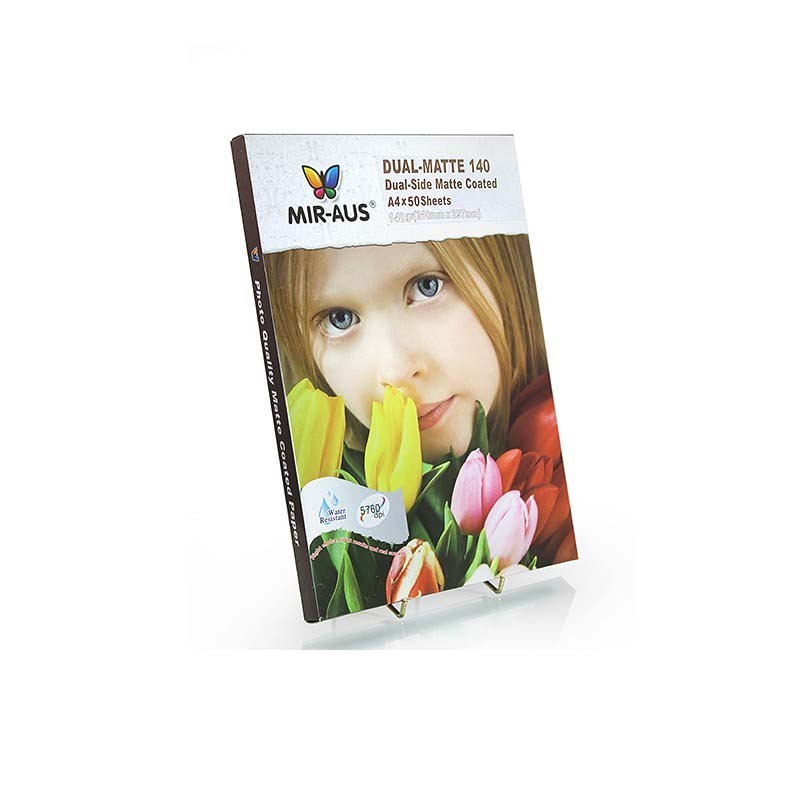 A4 140 G doble cara mate recubierto de papel de inyección de tinta A4 140 G doble cara mate recubierto de papel de inyección de tinta