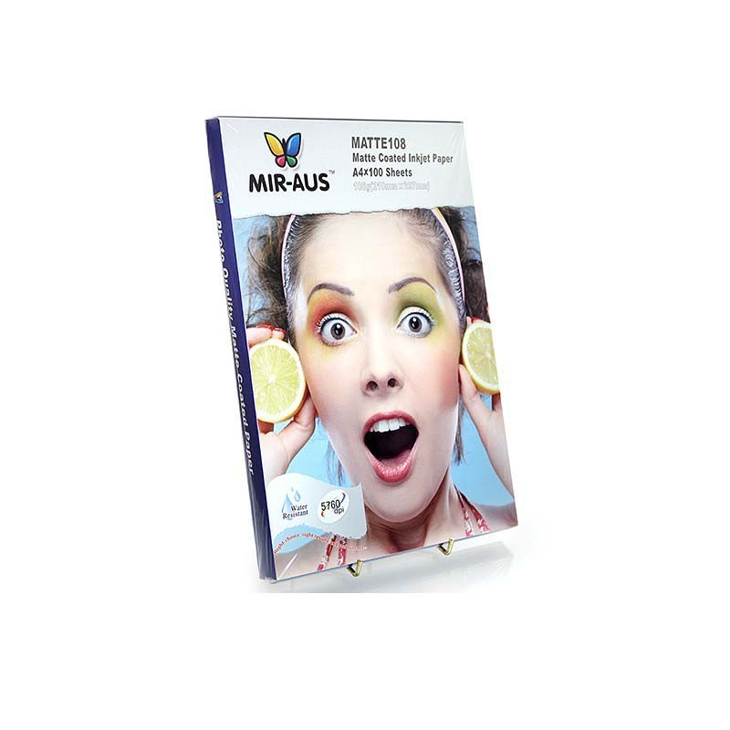 A4 108 G Matte revestidos de papel para jato de tinta A4 108 G Matte revestidos de papel para jato de tinta